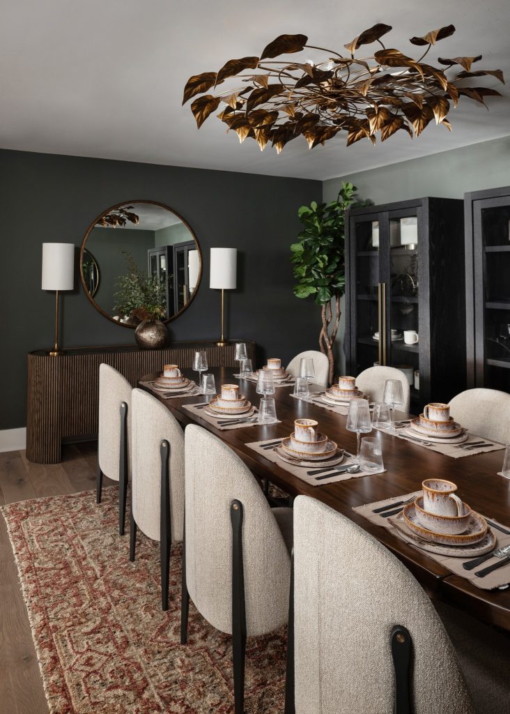 dinning room table set from arhaus