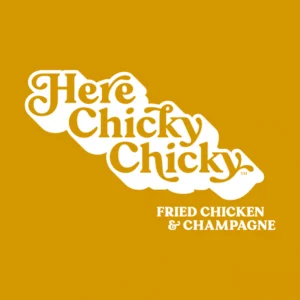 here chicky chicky logo