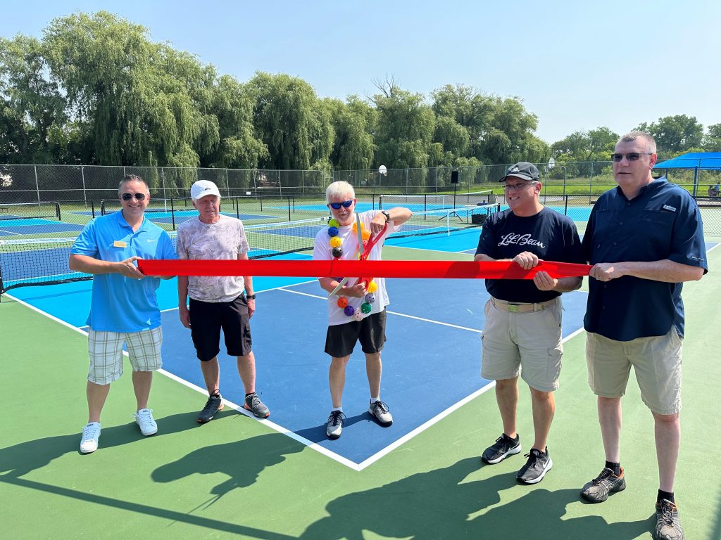 grand opening of the new brookfield pickleball courts
