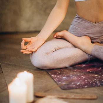 Woman meditating